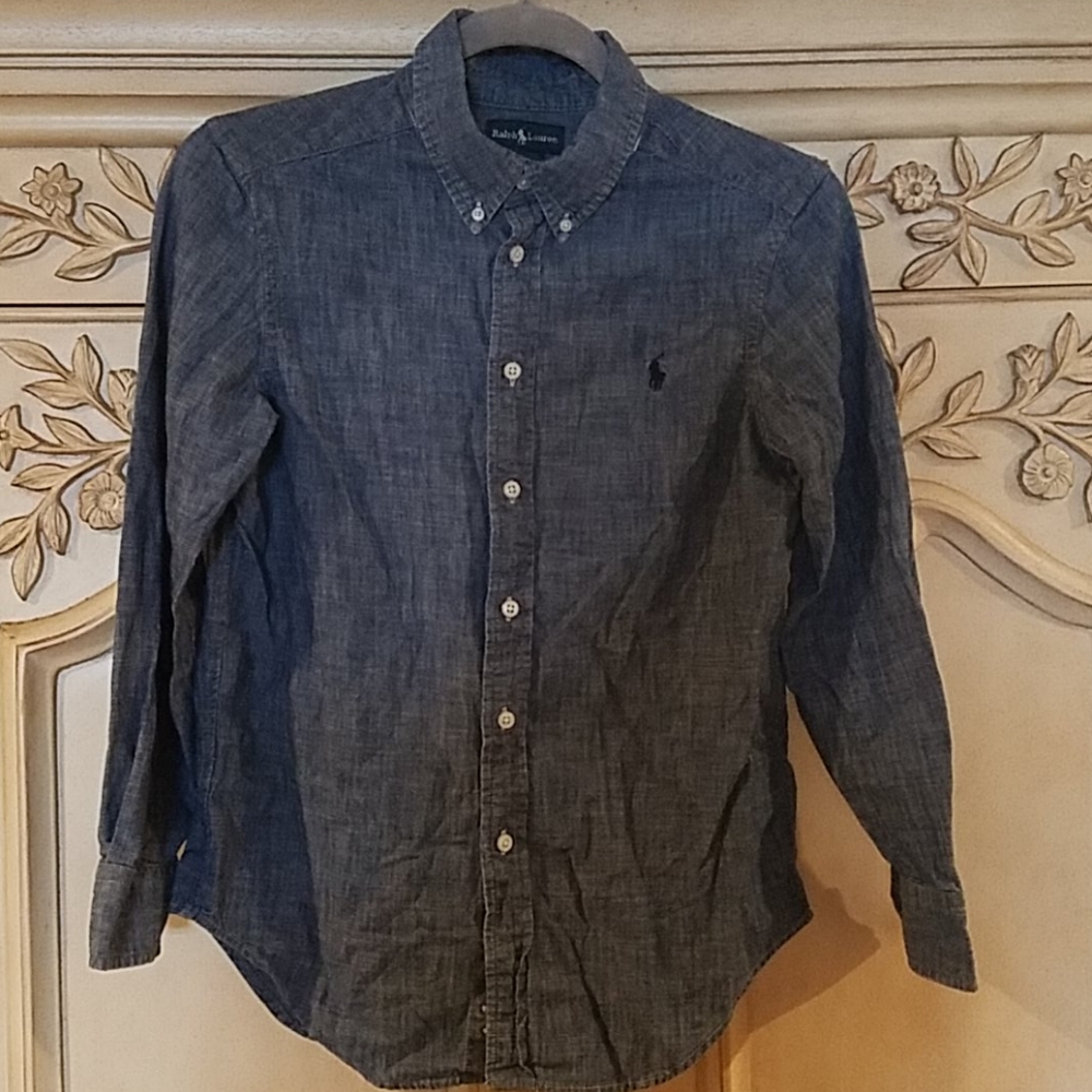 Ralph Lauren cotton button down shirt sz 10-12